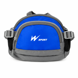 Blue & Grey Sport Waist Bag