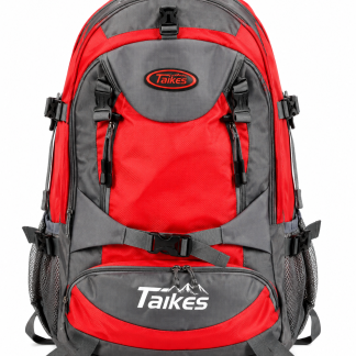 Taikes Outdoor Adventure Backpack – Red & Grey
