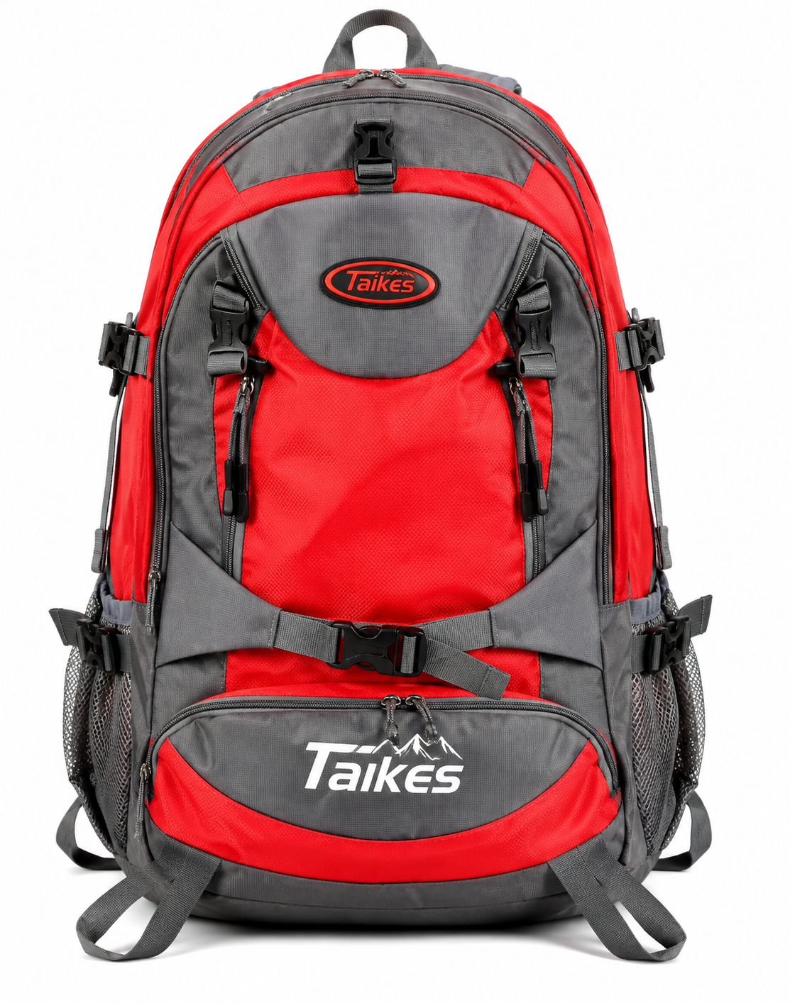 Taikes Outdoor Adventure Backpack – Red & Grey
