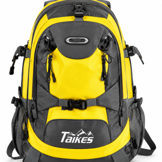 Taikes Outdoor Adventure Backpack – Yellow & Grey