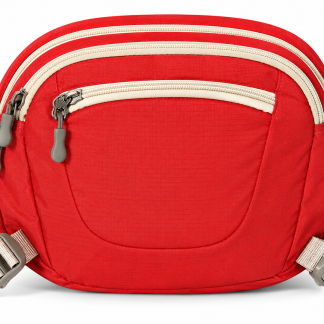 Compact Crossbody Waist Bag – Red