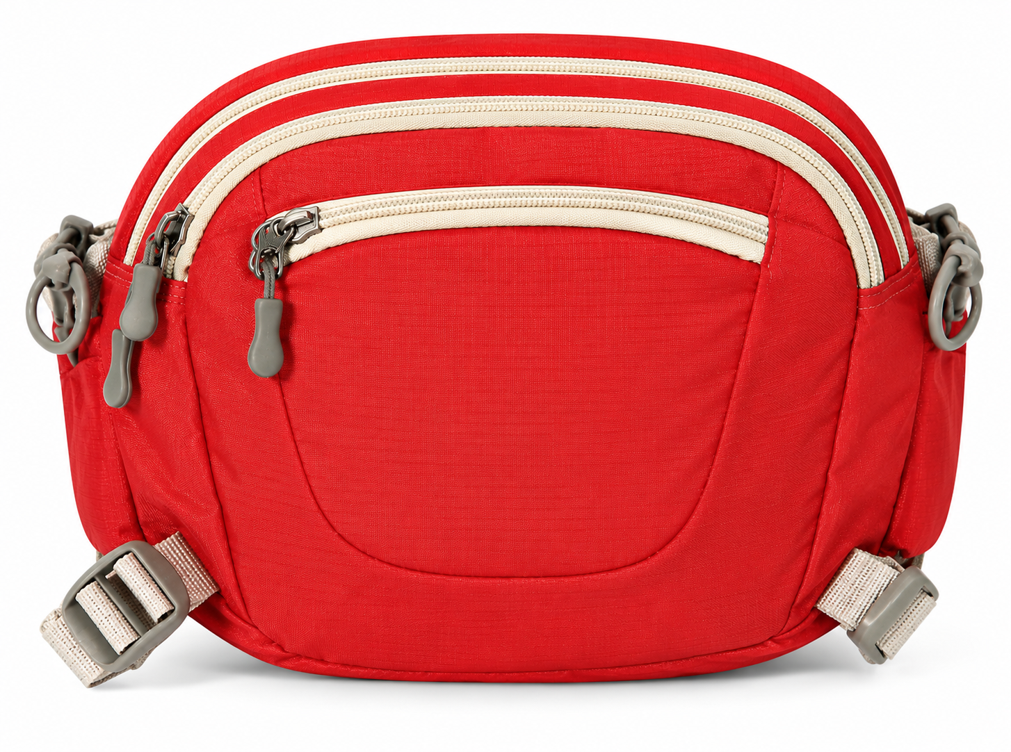 Compact Crossbody Waist Bag – Red